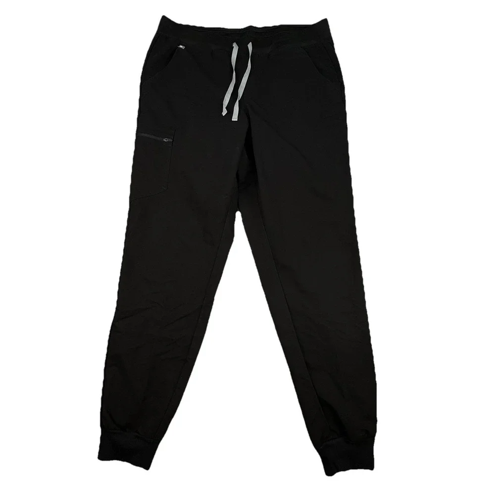 Figs Scrub Pants Technical Collection Black Large‎ Drawstring Pockets
